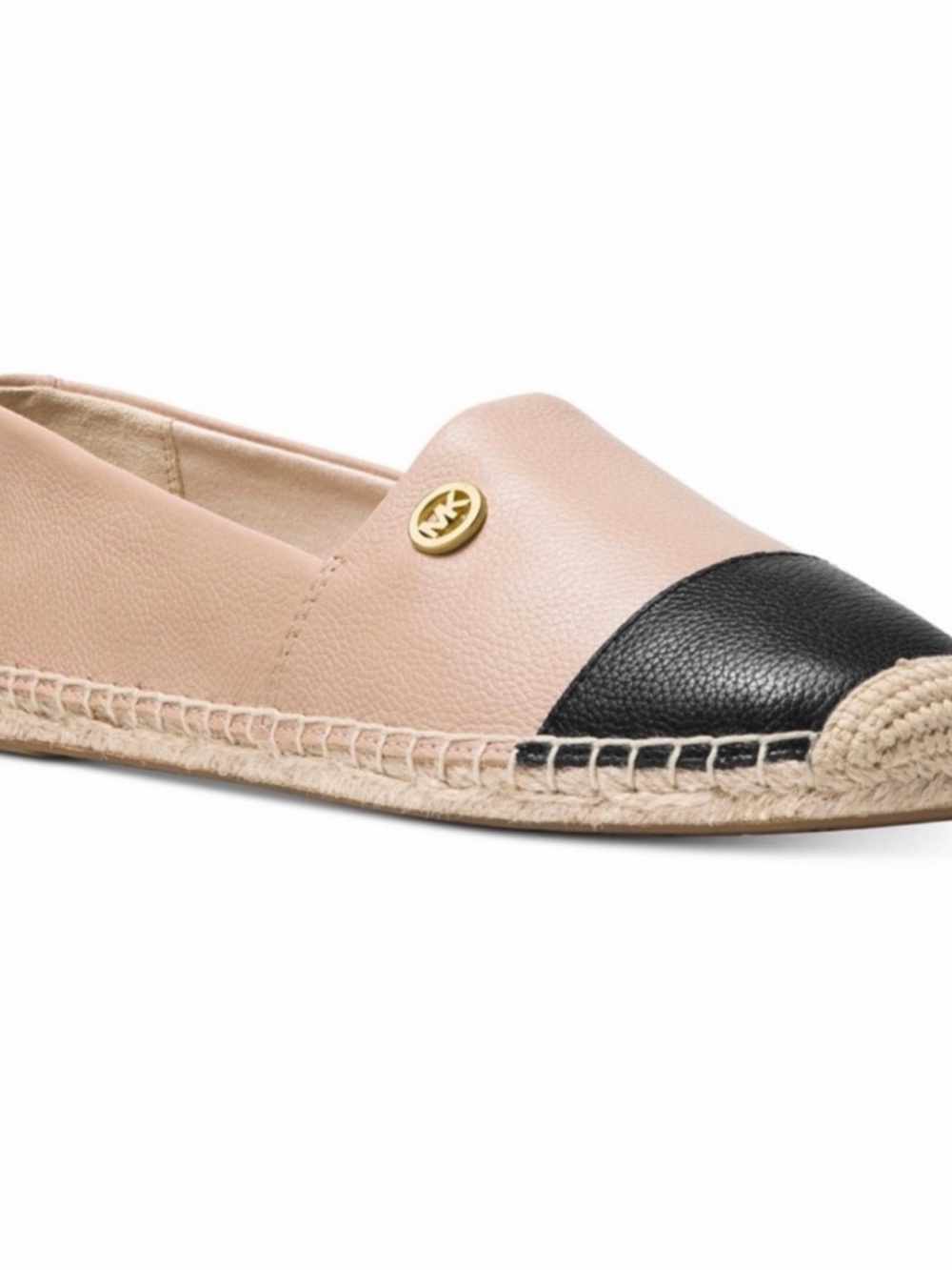 Michael Kors Slip on MK Leather Espadrilles